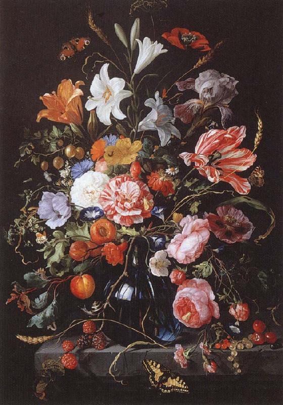 Jan Davidsz. de Heem Fresh flowers and Vase France oil painting art